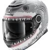 Shark Spartan Lorenzo Replica Motorhelm -Professionele Winkel Voor Motoruitrusting 007769 222 1 Shark Spartan Lorenzo Witte Haai Mat