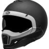 Broozer Cranium Motorhelm -Professionele Winkel Voor Motoruitrusting 019769 120 1 Bell Broozer Cranium Matt Black White 800000600268