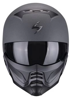 EXO-Combat II Graphite Motorhelm 7 EXO-Combat II Graphite Motorhelm -Professionele Winkel Voor Motoruitrusting 027344 102 3 Scorpion EXO Combat II Graphite Helmet